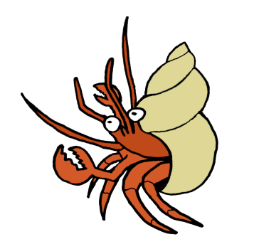 Hermit crab cartoon